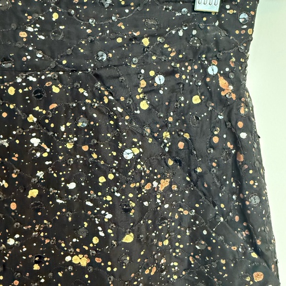 Heidi Merrick Vintage Pollock Sequined Pencil Skirt Size 6 - Picture 3 of 4